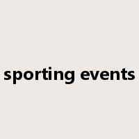 sporting events是什么意思