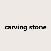carving stone是什么意思