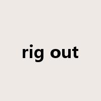 rig out是什么意思