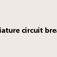 miniature circuit breaker是什么意思