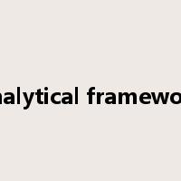 analytical framework是什么意思