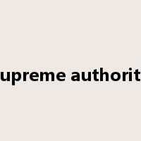 supreme authority是什么意思