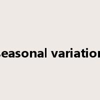 seasonal variation是什么意思