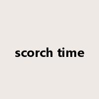 scorch time是什么意思