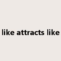 like attracts like是什么意思