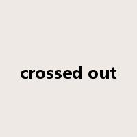 crossed out是什么意思