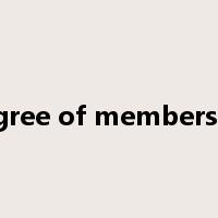 degree of membership是什么意思