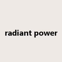 radiant power是什么意思