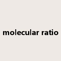 molecular ratio是什么意思