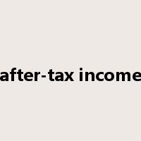 after-tax income是什么意思