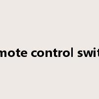 remote control switch是什么意思