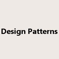 Design Patterns是什么意思