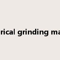 cylindrical grinding machine是什么意思