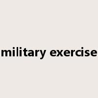 military exercise是什么意思
