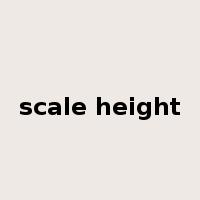 scale height是什么意思