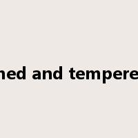 quenched and tempered steel是什么意思