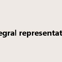 integral representation是什么意思