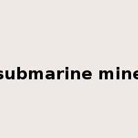 submarine mine是什么意思