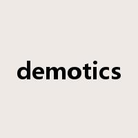 demotics是什么意思