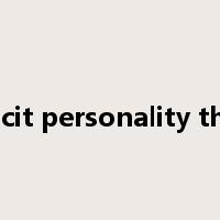 implicit personality theory是什么意思