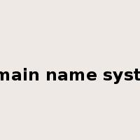 domain name system是什么意思