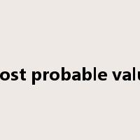 most probable value是什么意思