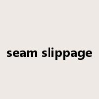 seam slippage是什么意思