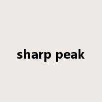 sharp peak是什么意思