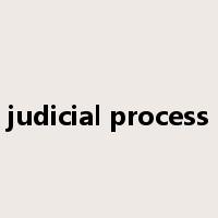 judicial process是什么意思