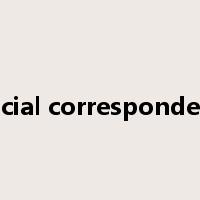 official correspondence是什么意思