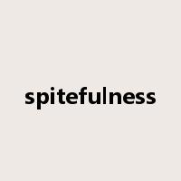 spitefulness是什么意思