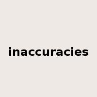 inaccuracies是什么意思