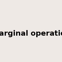 marginal operation是什么意思