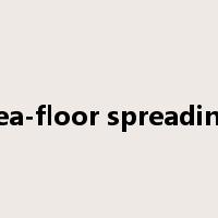 sea-floor spreading是什么意思