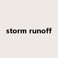 storm runoff是什么意思