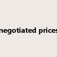 negotiated prices是什么意思