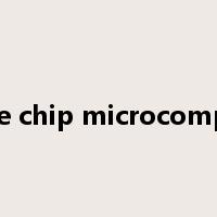 single chip microcomputer是什么意思