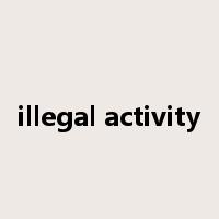 illegal activity是什么意思