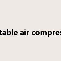 Portable air compressor是什么意思