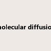 molecular diffusion是什么意思