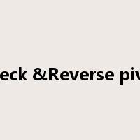 Check &Reverse pivot是什么意思