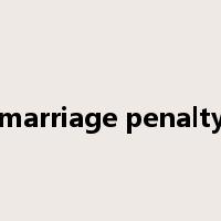 marriage penalty是什么意思