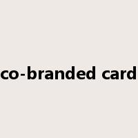 co-branded card是什么意思