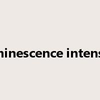luminescence intensity是什么意思