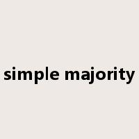 simple majority是什么意思