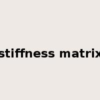 stiffness matrix是什么意思