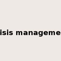 crisis management是什么意思