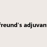 freund's adjuvant是什么意思
