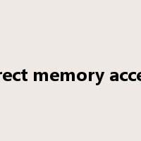 direct memory access是什么意思