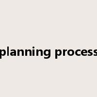 planning process是什么意思